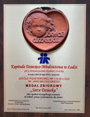 Medal "Serce dziecku"